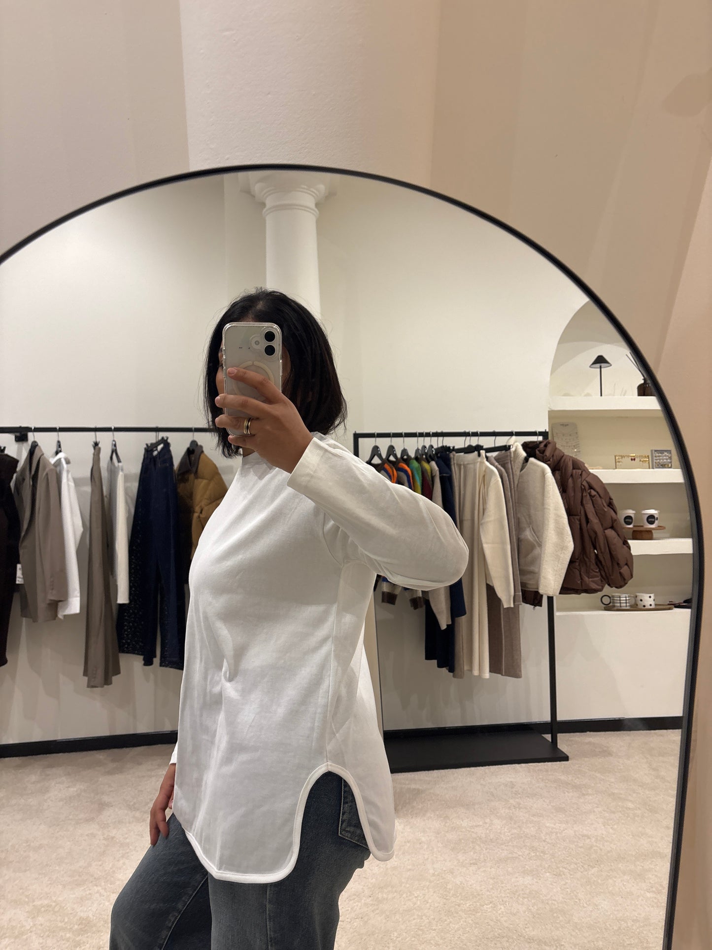 Pull Blanc kamy