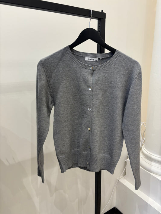 Cardigan gris doux