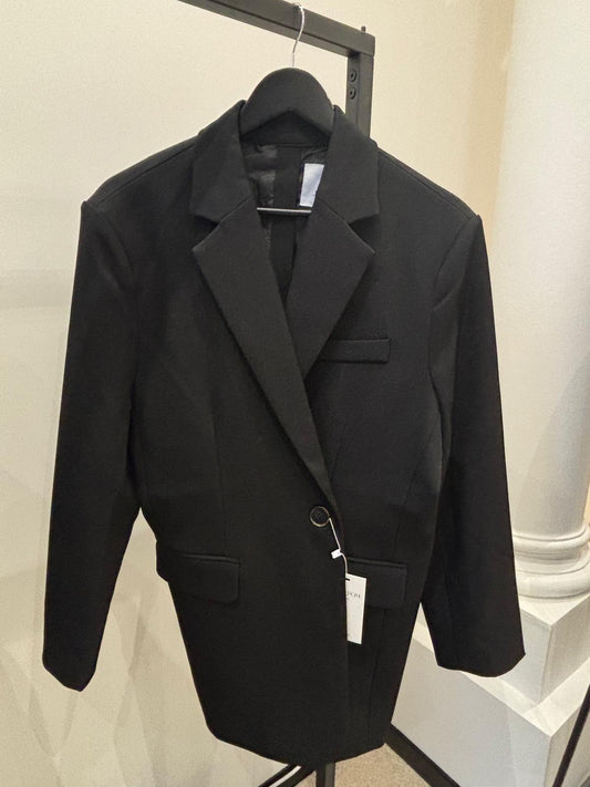 Blazer croisette – Noir